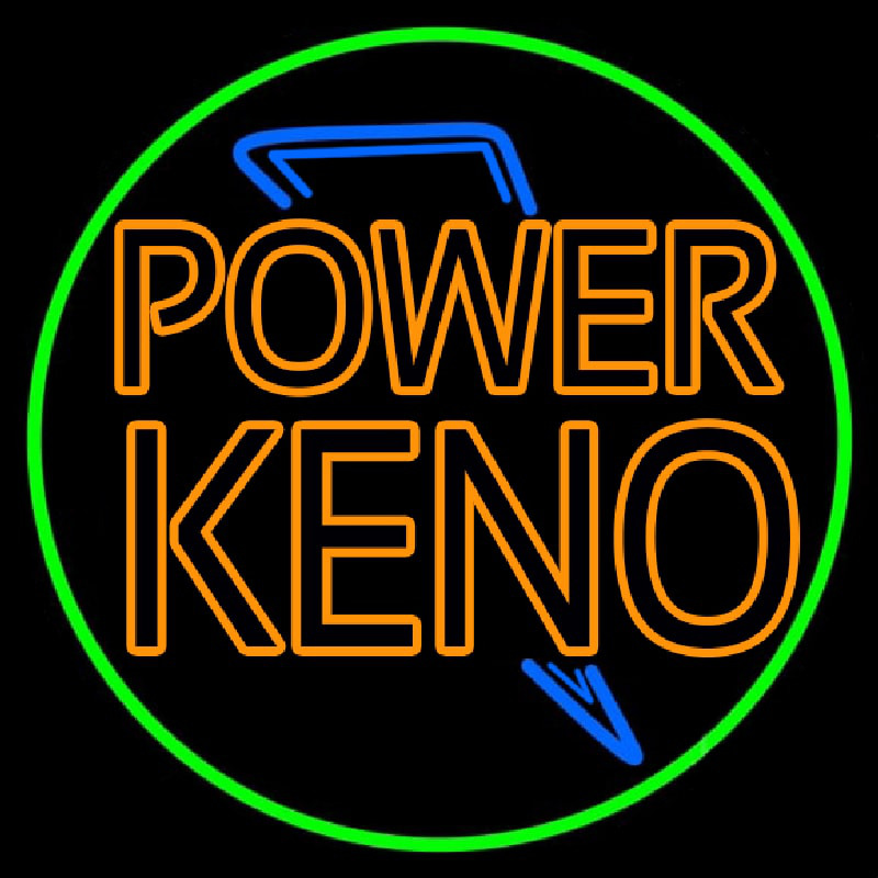 Power Keno 1 Leuchtreklame