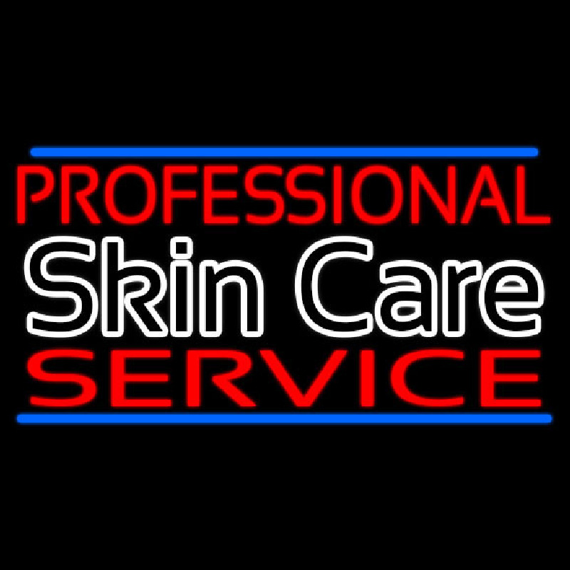 Professional Skin Care Service Leuchtreklame