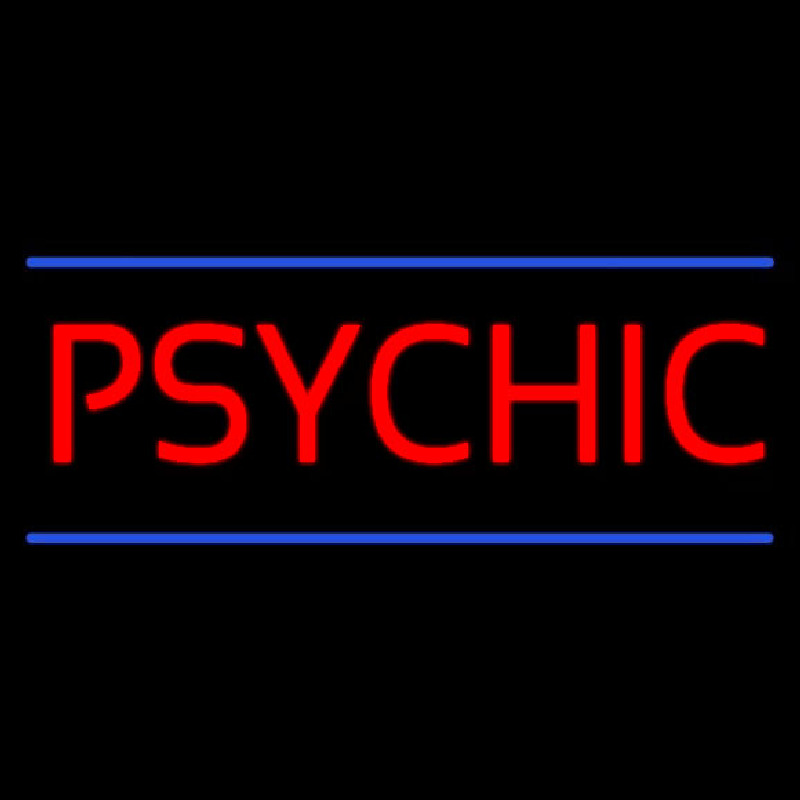 Psychic Blue Lines Leuchtreklame