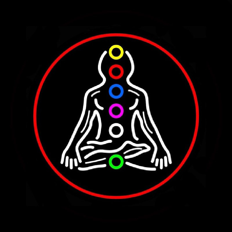 Psychic Health With Red Border Leuchtreklame