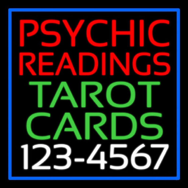 Psychic Readings Tarot Cards With Phone Number Leuchtreklame