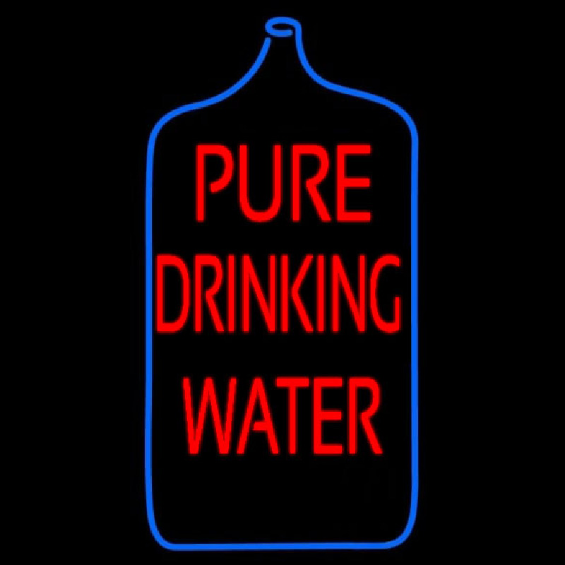 Pure Drinking Water Leuchtreklame