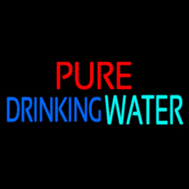 Pure Drinking Water Leuchtreklame