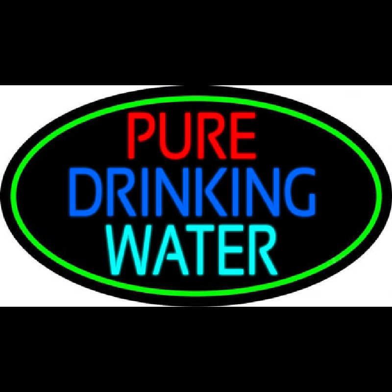 Pure Drinking Water Leuchtreklame