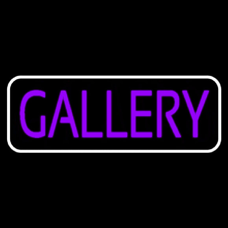 Purle Gallery With Border Leuchtreklame