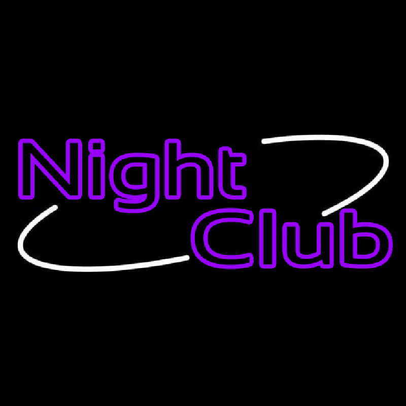 Purple Block Night Club Leuchtreklame
