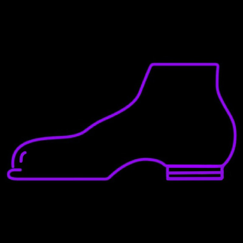 Purple Boots Leuchtreklame