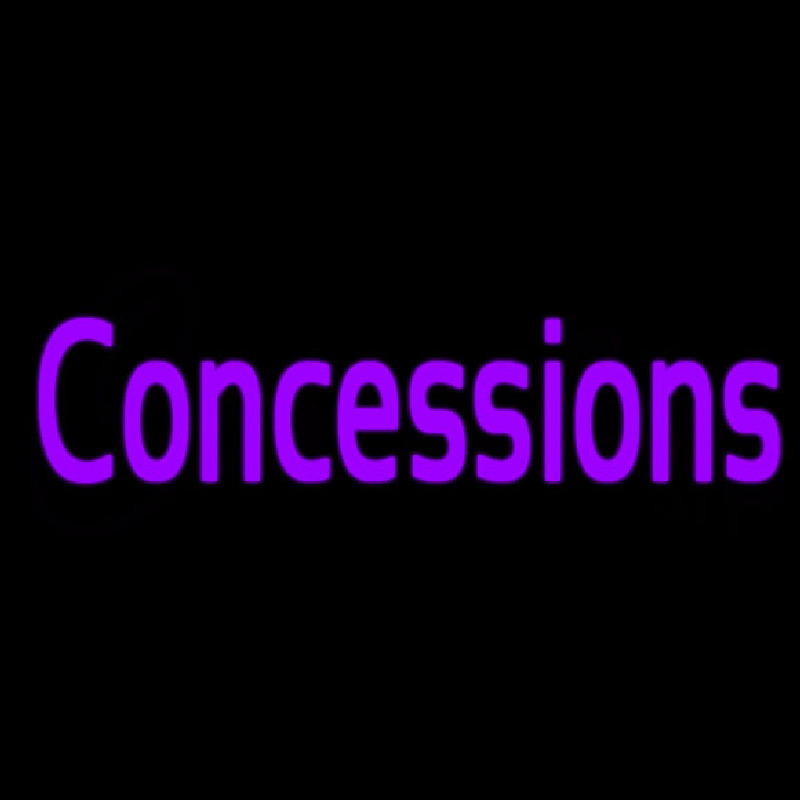 Purple Concessions Leuchtreklame