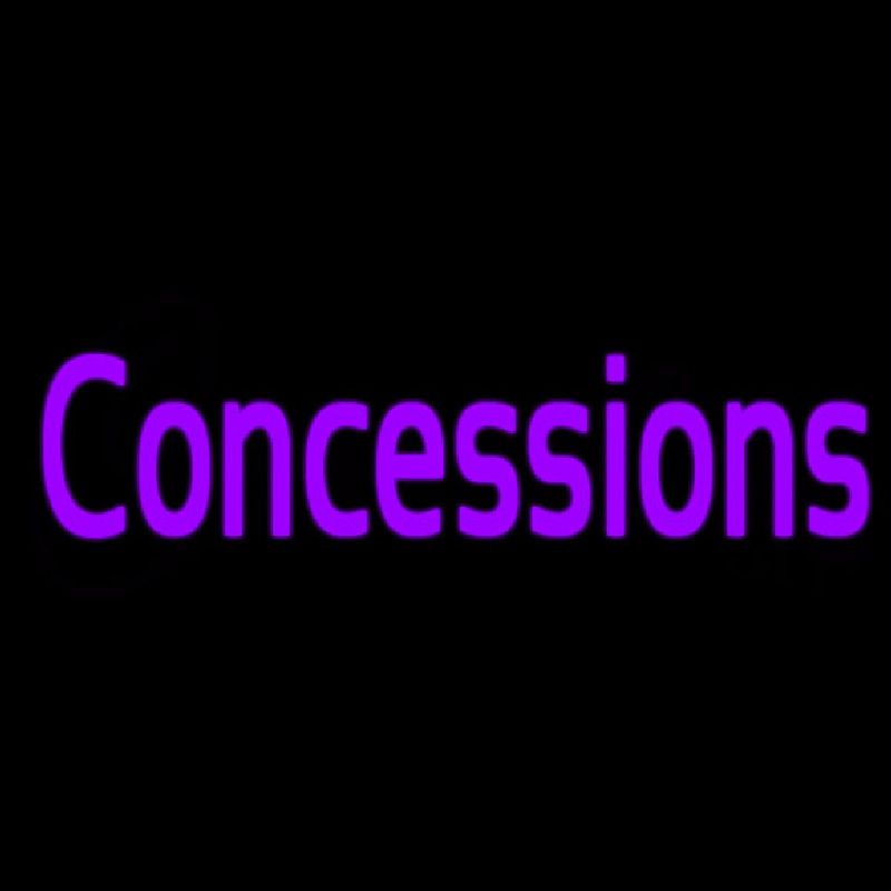 Purple Concessions Leuchtreklame