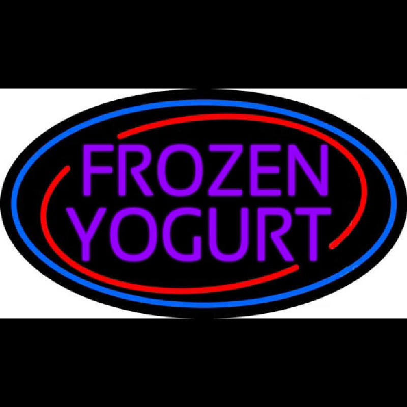 Purple Frozen Yogurt Leuchtreklame
