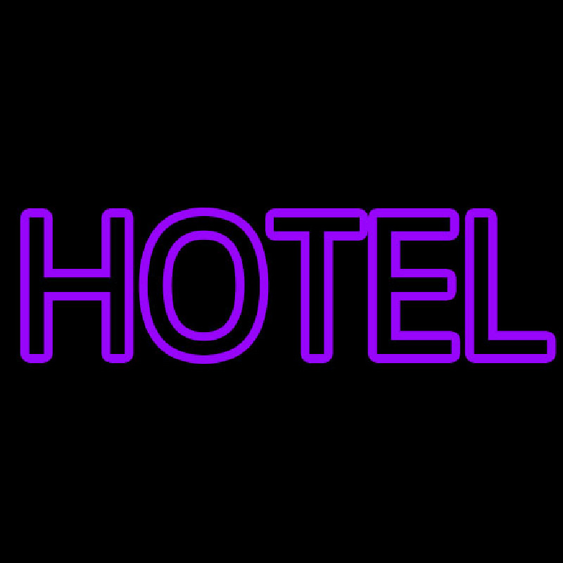 Purple Hotel Leuchtreklame