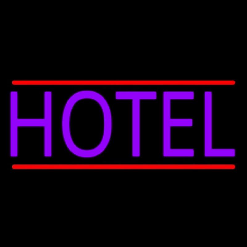 Purple Hotel Leuchtreklame