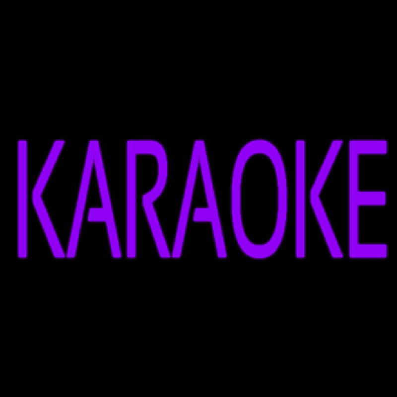 Purple Karaoke Block 1 Leuchtreklame