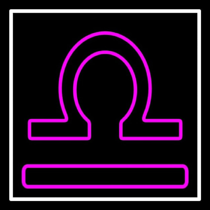 Purple Libra Leuchtreklame