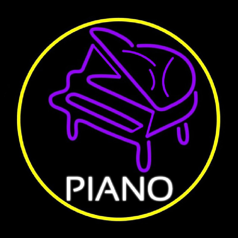 Purple Piano Leuchtreklame