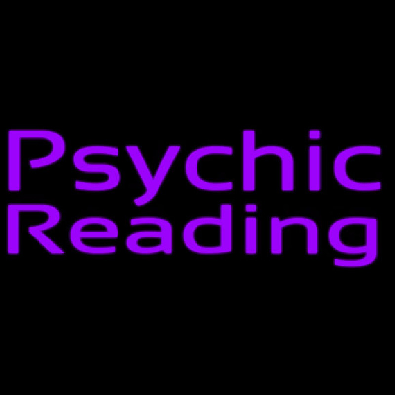 Purple Psychic Reading Leuchtreklame