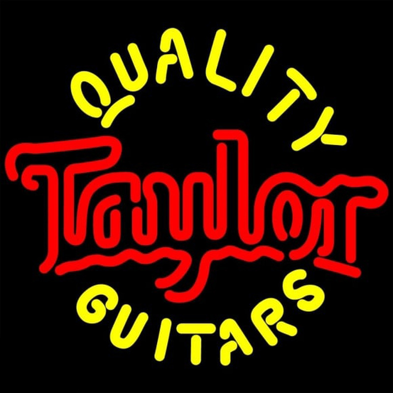 Quality Taylor Guitars Leuchtreklame