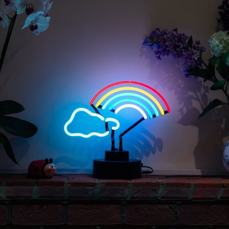 Rainbow Cloud Desktop Leuchtreklame