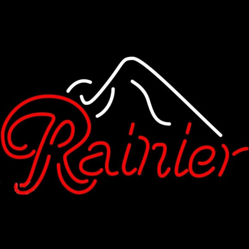 Rainier Ice Mountain Beer Sign Leuchtreklame