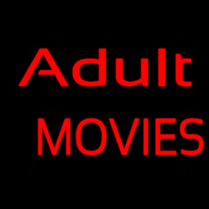 Red Adult Movies Leuchtreklame