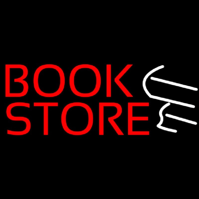 Red Book Store Logo Leuchtreklame