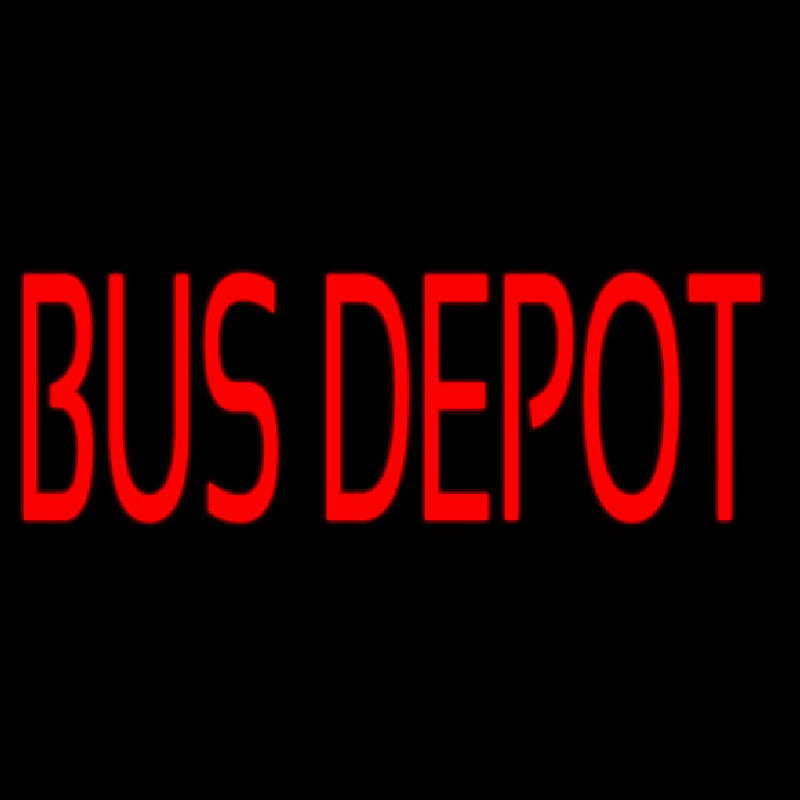 Red Bus Depot Leuchtreklame