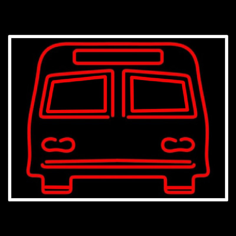 Red Bus Leuchtreklame