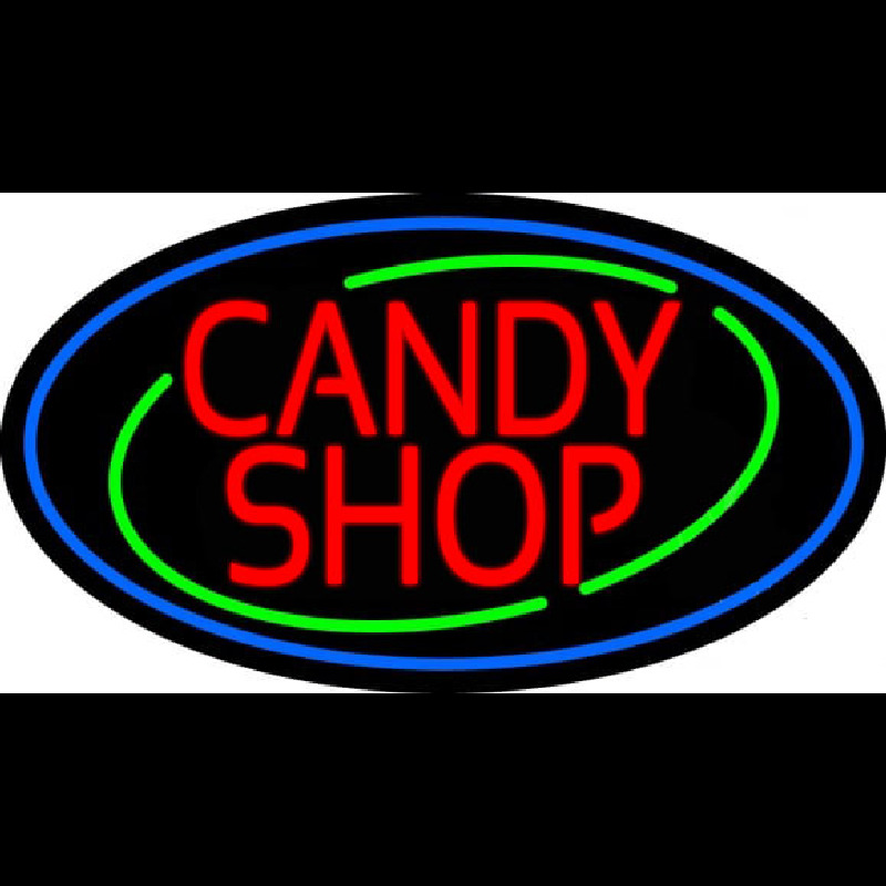 Red Candy Shop Leuchtreklame