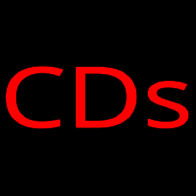 Red Cds Leuchtreklame