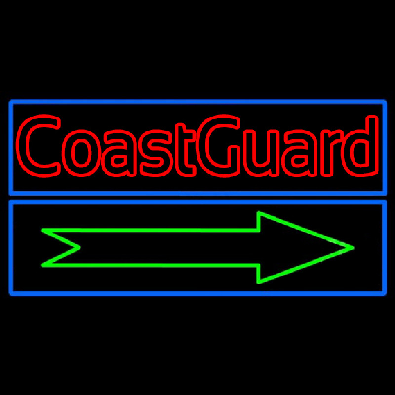 Red Coast Guard Leuchtreklame