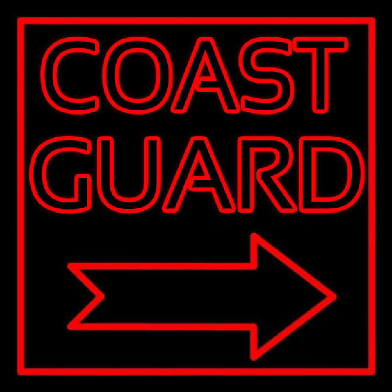 Red Coast Guard Leuchtreklame