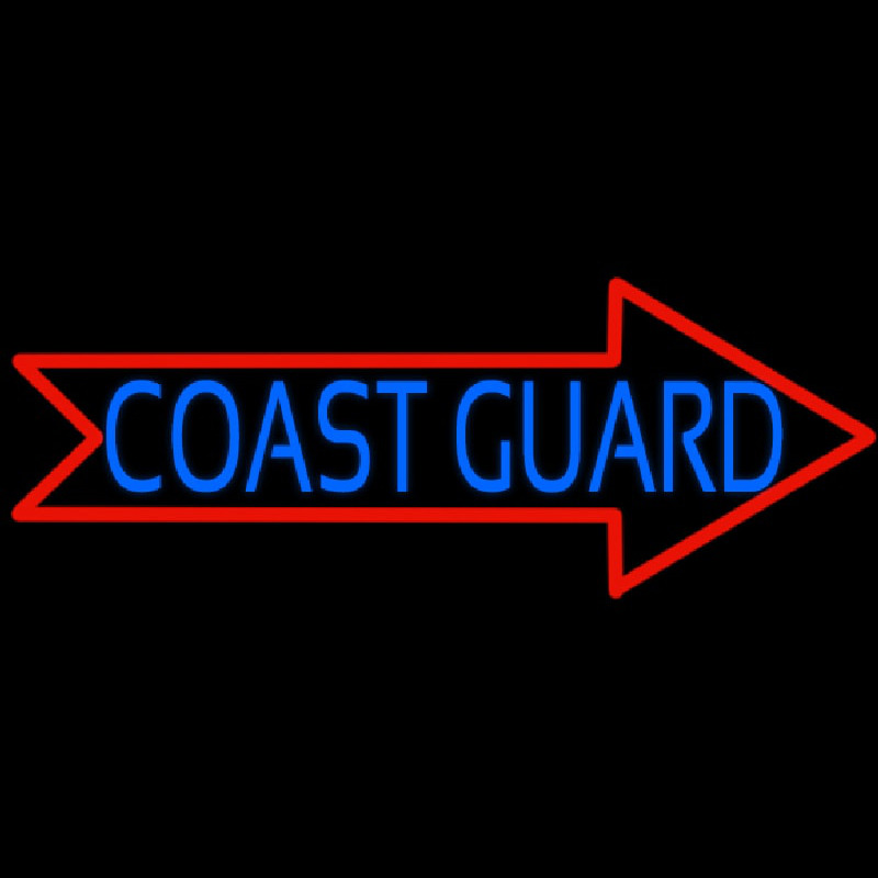 Red Coast Guard Leuchtreklame