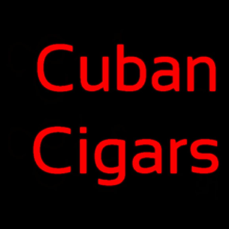 Red Cuban Cigars Leuchtreklame