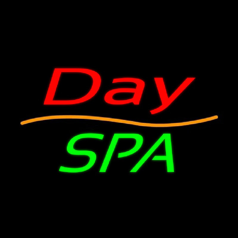 Red Day Spa Green Leuchtreklame