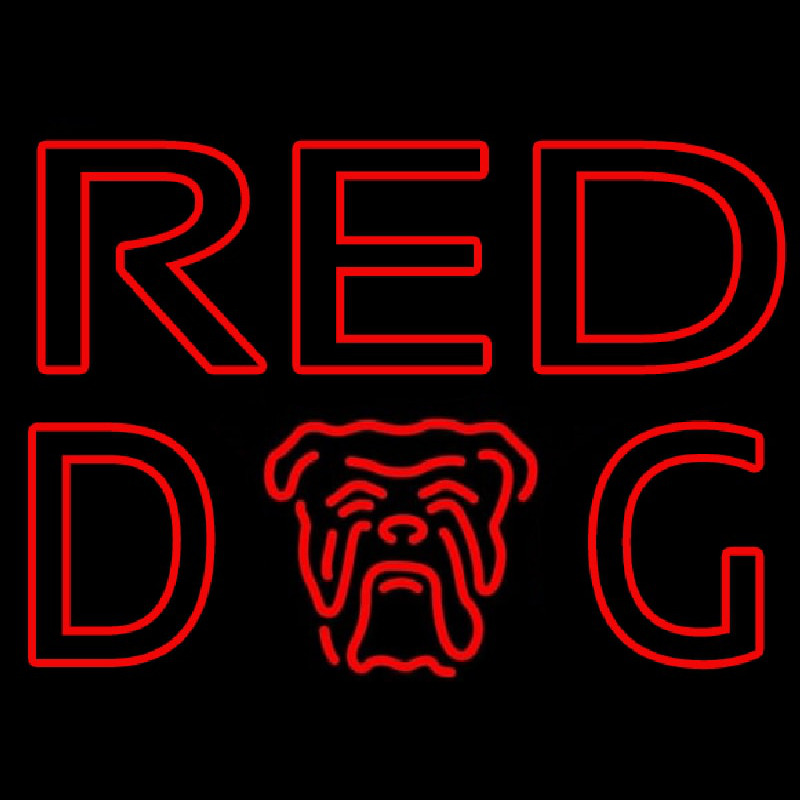 Red Dog Beer Sign Leuchtreklame