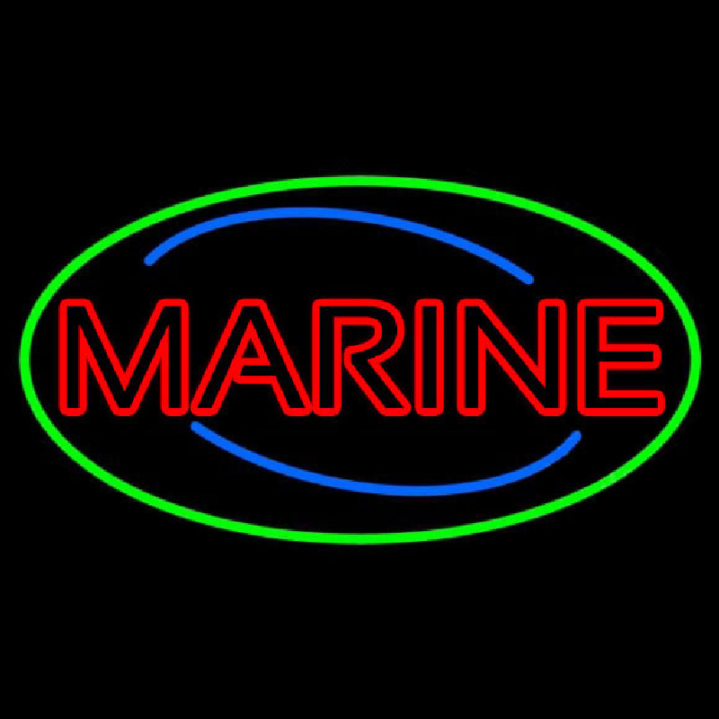 Red Double Stroke Marine Leuchtreklame