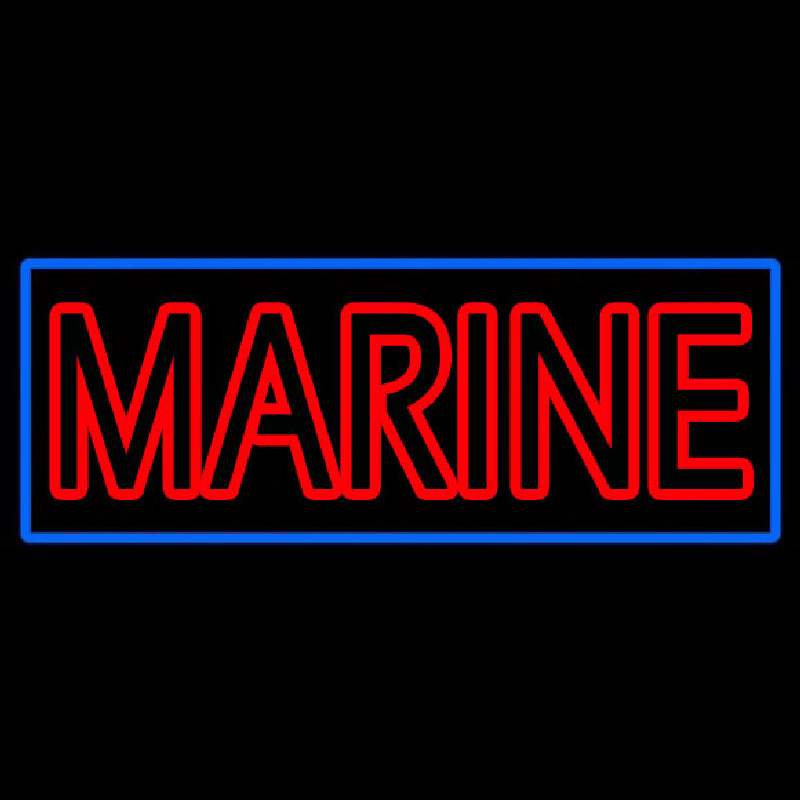 Red Double Stroke Marine Leuchtreklame