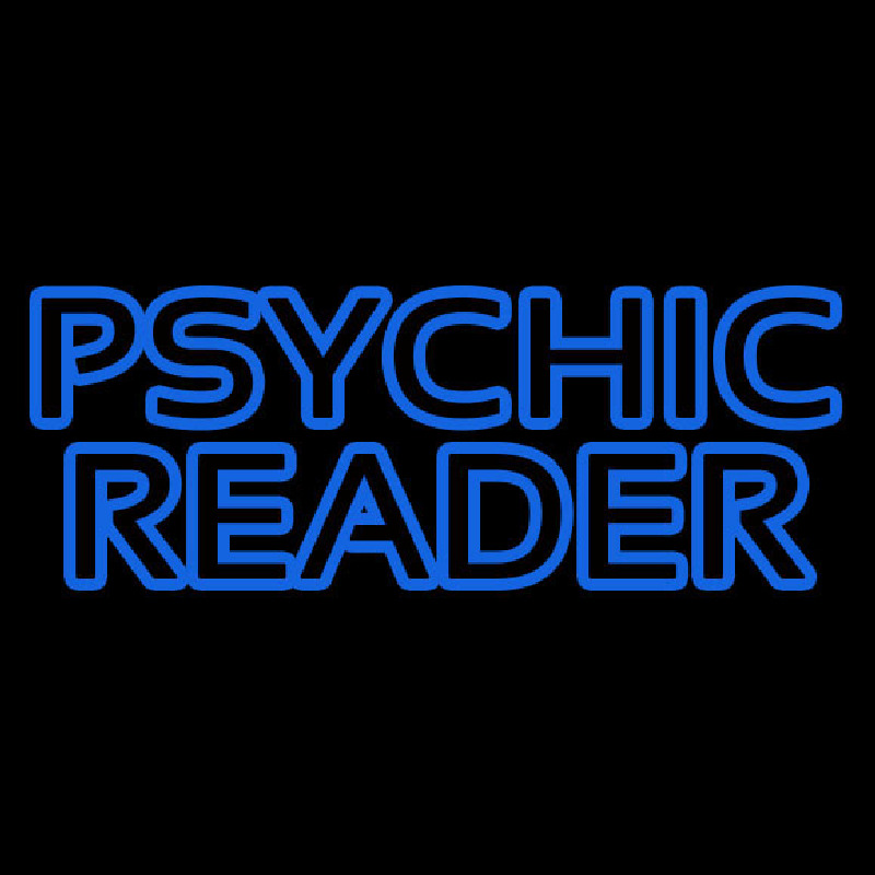Red Double Stroke Psychic Reader Leuchtreklame