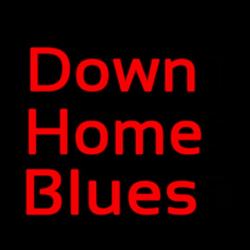 Red Down Home Blues Leuchtreklame