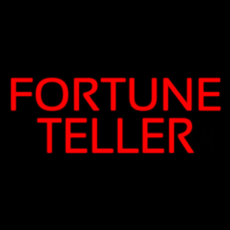 Red Fortune Teller Leuchtreklame