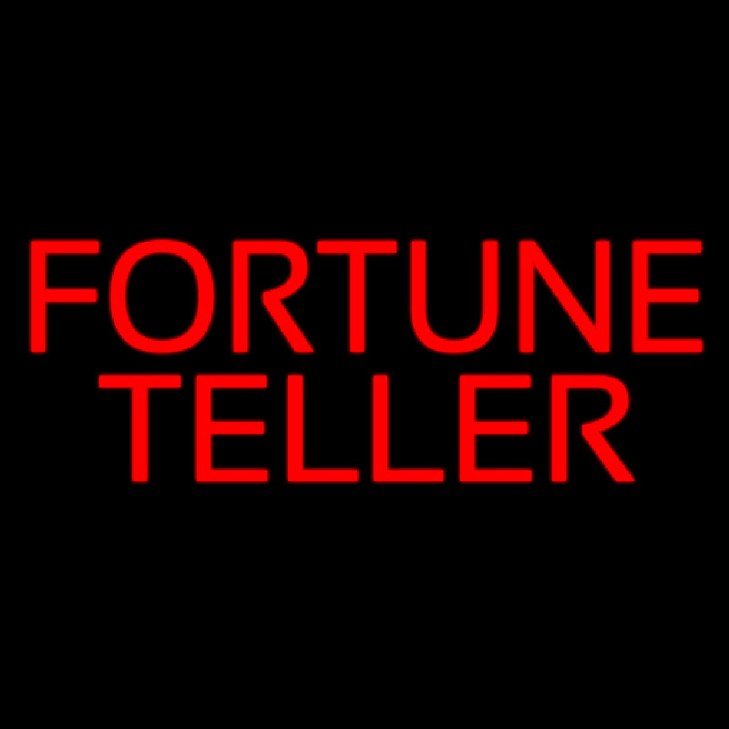 Red Fortune Teller Leuchtreklame