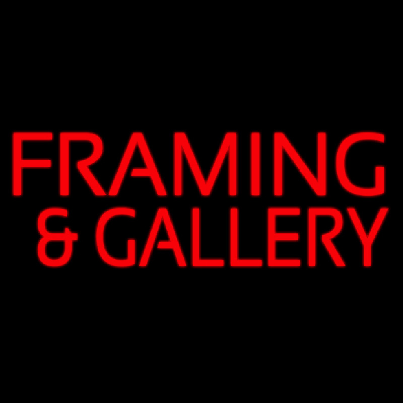 Red Framing And Gallery Leuchtreklame