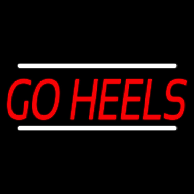 Red Go Heels Leuchtreklame