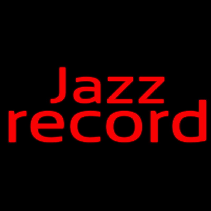 Red Jazz Record 1 Leuchtreklame