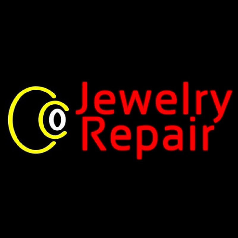 Red Jewelry Repair Leuchtreklame