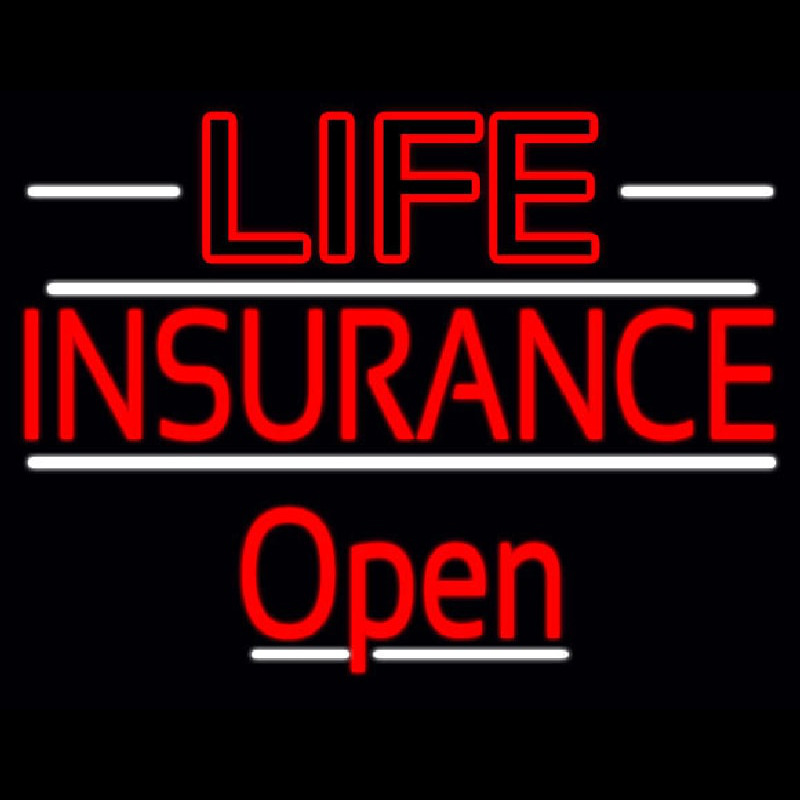 Red Life Insurance Open Leuchtreklame