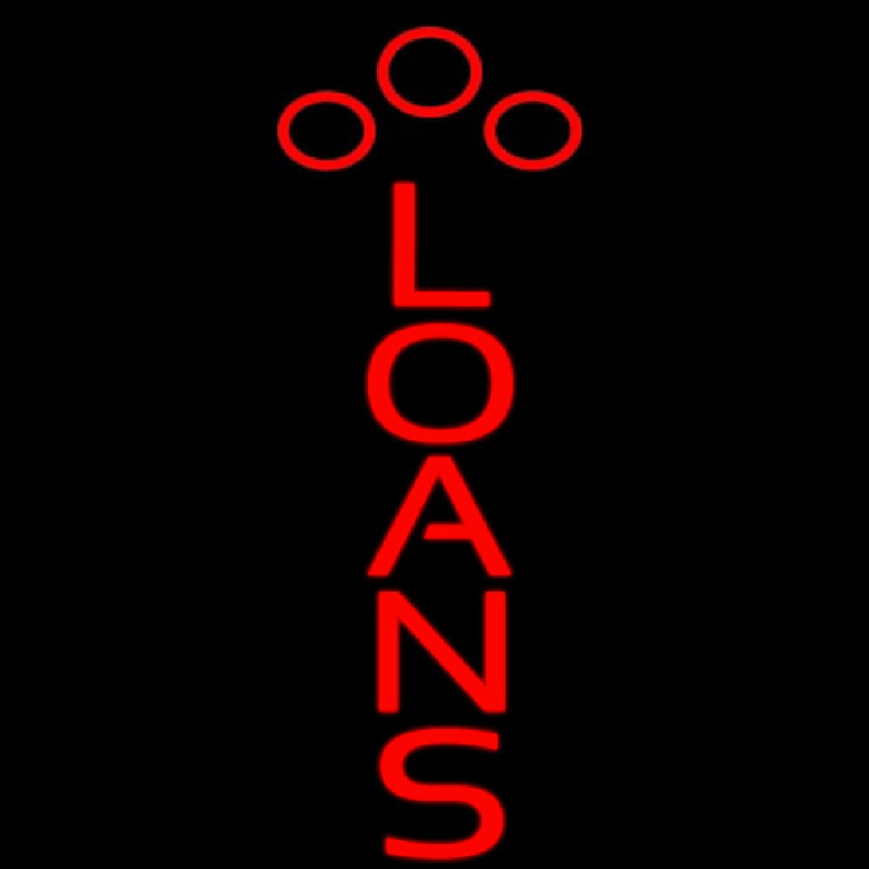 Red Loans Leuchtreklame