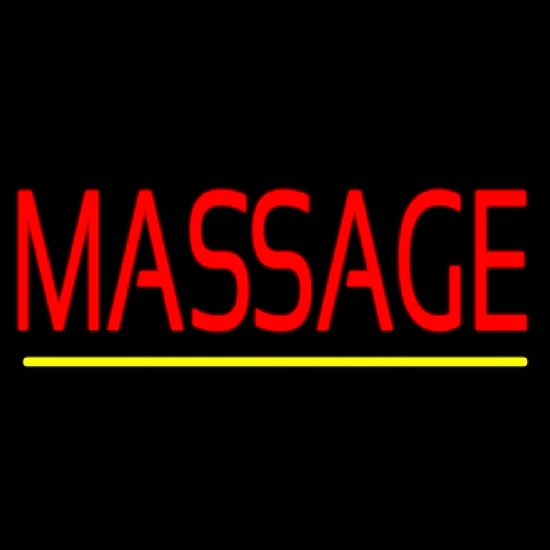 Red Massage Leuchtreklame