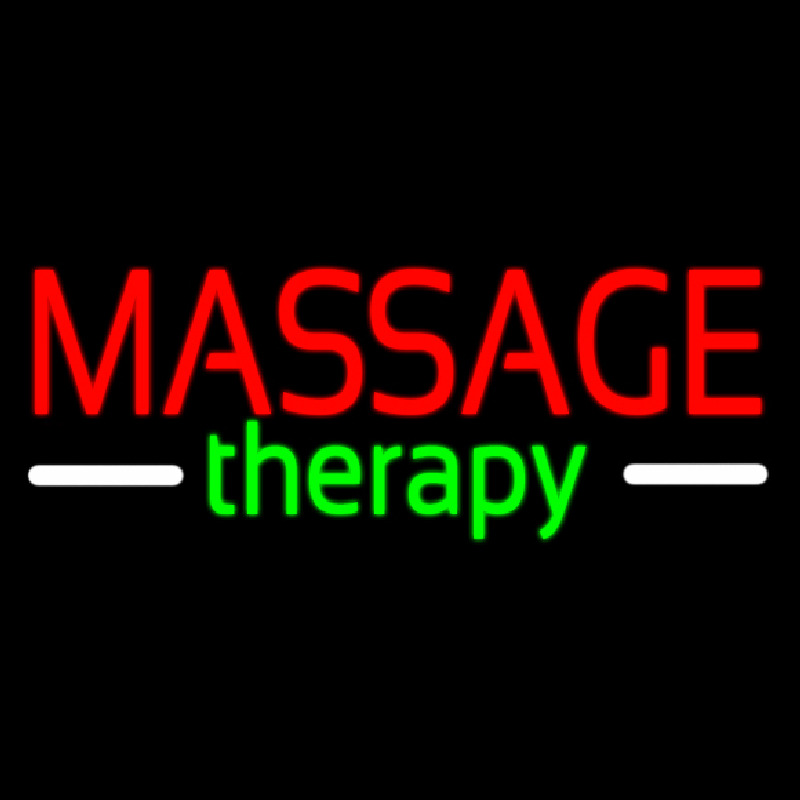 Red Massage Therapy Leuchtreklame