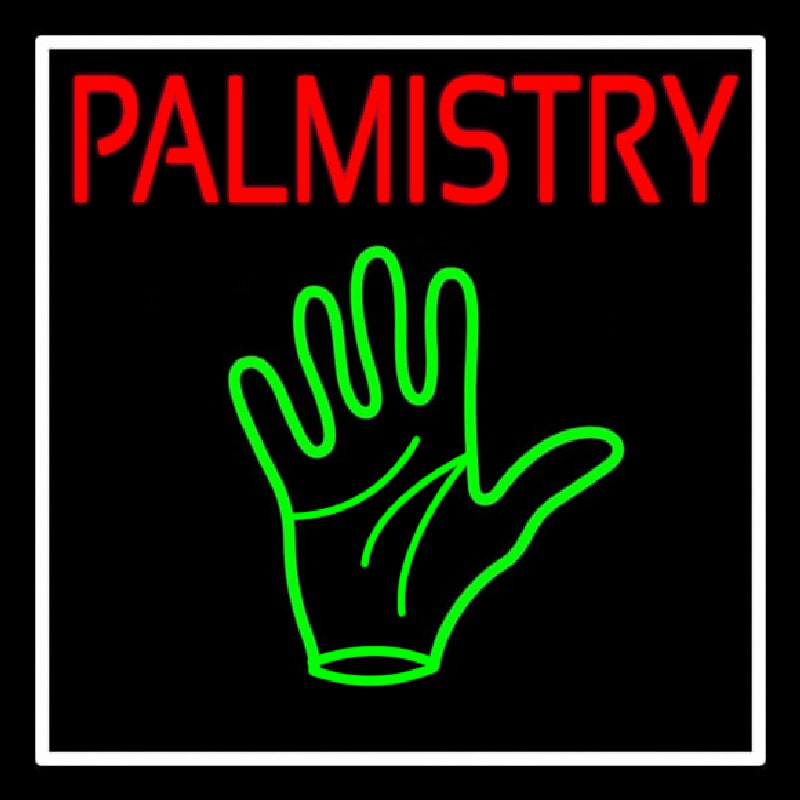 Red Palmistry Leuchtreklame